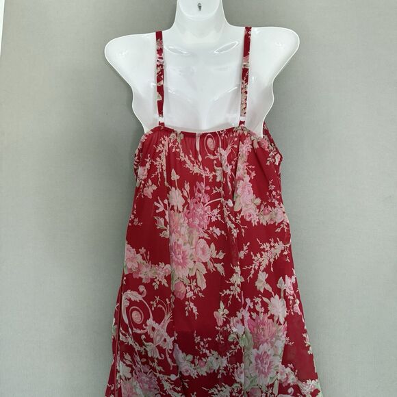 Oscar De La Renta VGT Pink Label Set Medium Satin Floral Robe And Nightgown - Picture 3 of 16